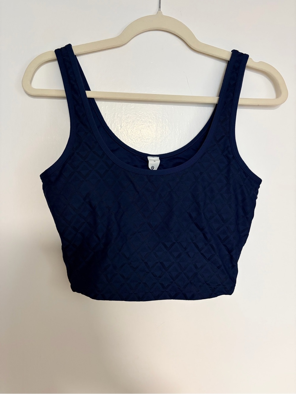 Lululemon Textured Mesh Tennis Tank Top Club Blue Size M